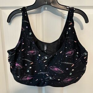 Galaxy Print Women's Swim Top
